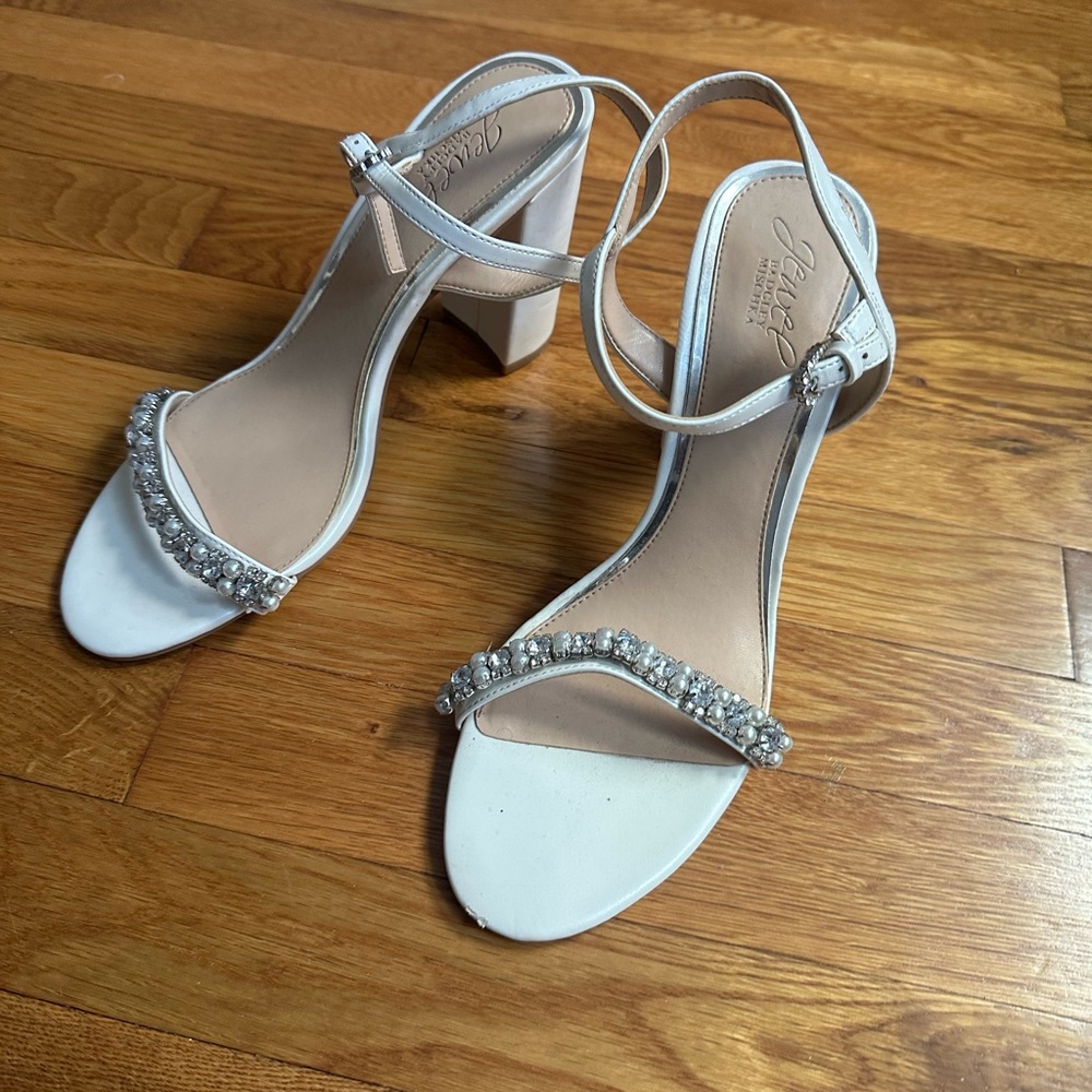White wedding shoes